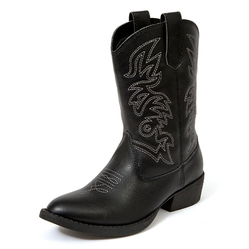 Deer Stags Boy's Ranch Western Boot, Black, 13 Little Kid - Image 1